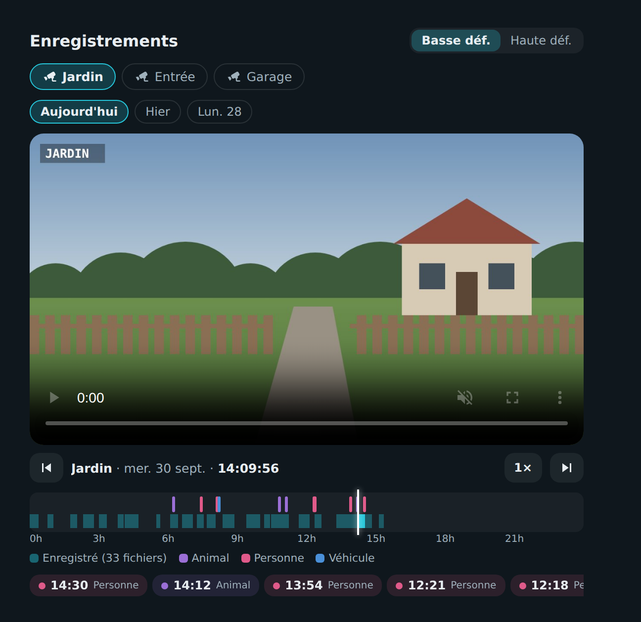 HOLM Recordings Card : vos enregistrements Reolink dans Home Assistant