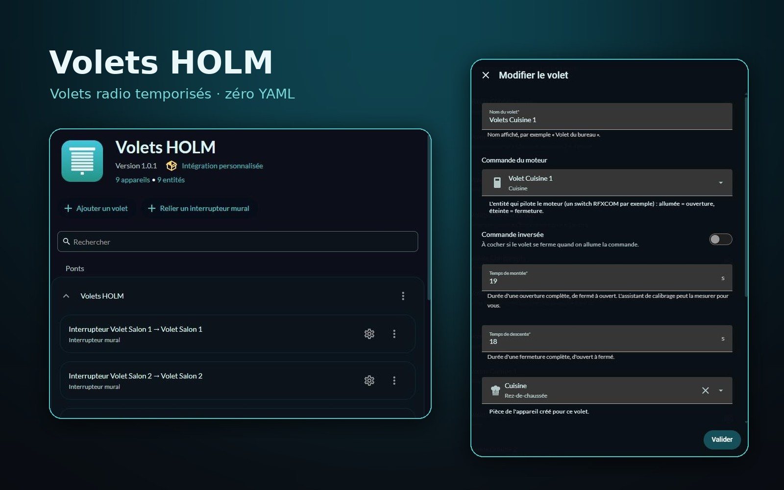Volets HOLM : vos volets radio savent enfin où ils en sont